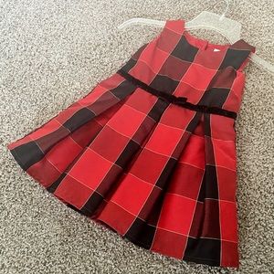 Childrens Place 2T Red & Black Holiday Dress